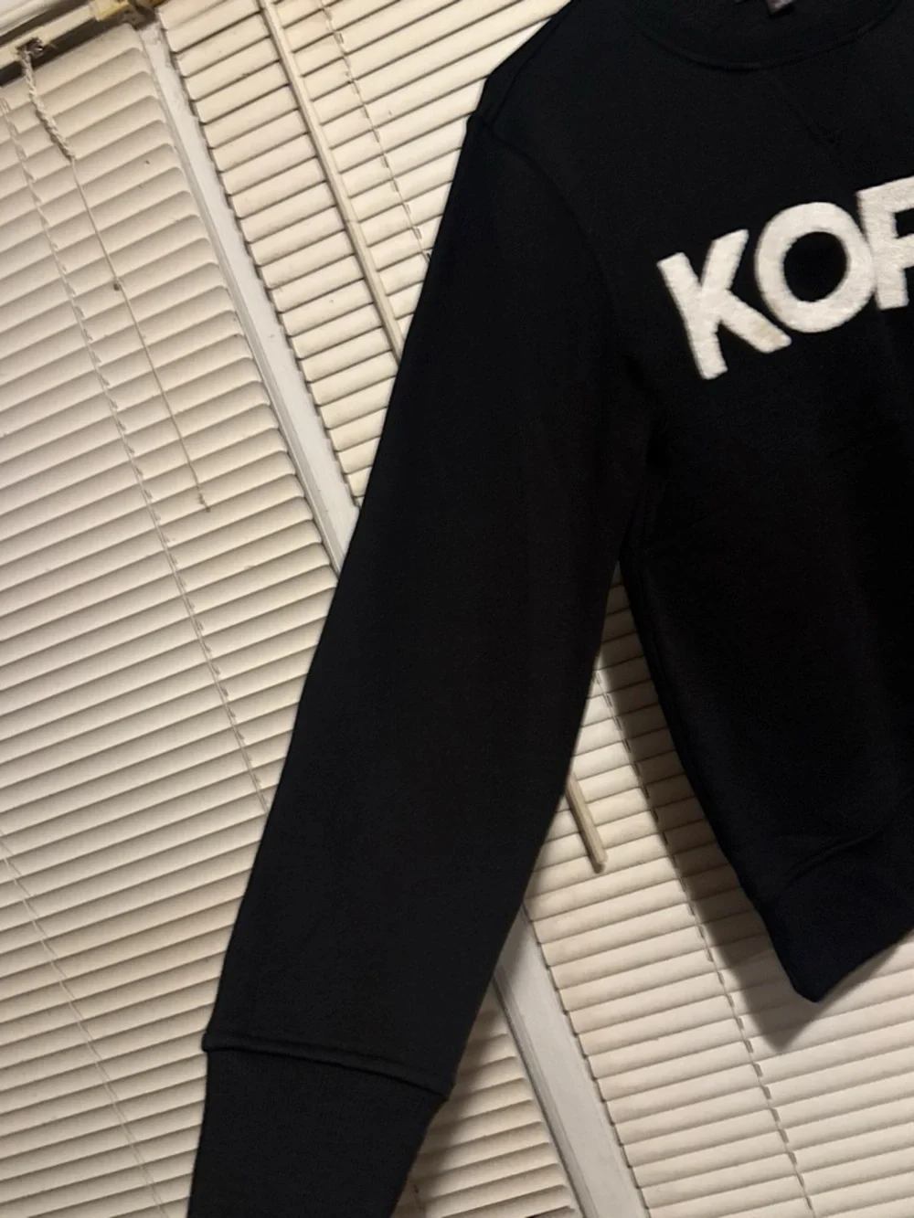 Michael Kors Black Sweatshirt with White KORS Logo